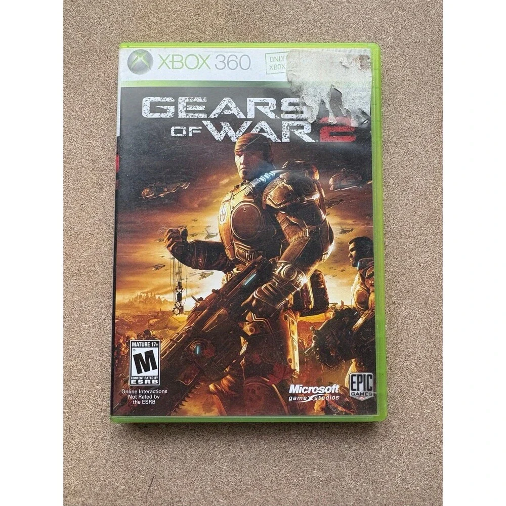 Gears of War 2 (XBox 360, 2008) - Tested & Works - Manual